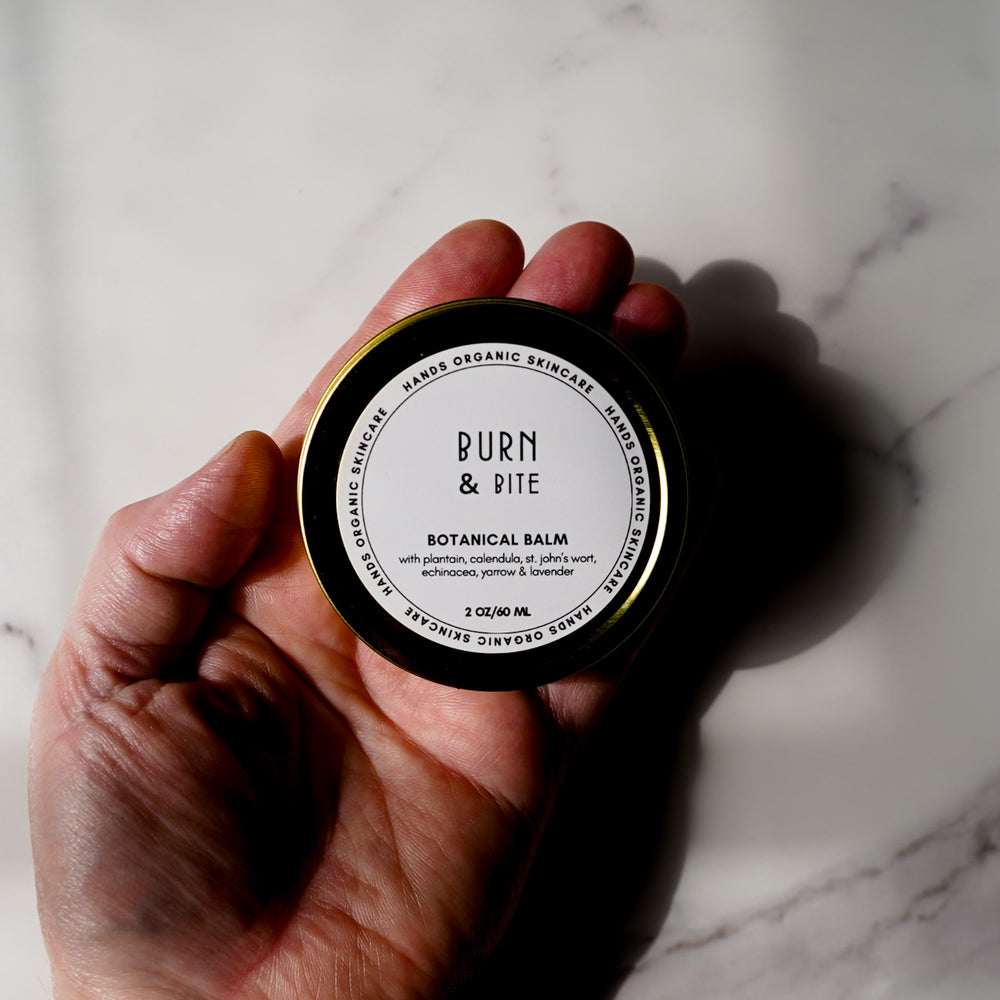 
                      
                        Burn & Bite Botanical Balm
                      
                    